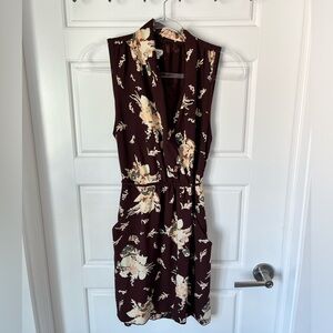 Aritzia Wilfred Sabine Mini Dress in Auburn Floral